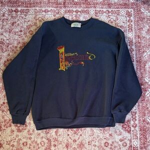 Ireland Graphic Men's Crewneck Sweater - Navy
